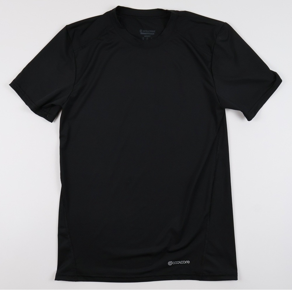 Holloway Shirt Coolcore Performance Tee Black Solid Small Excellent
